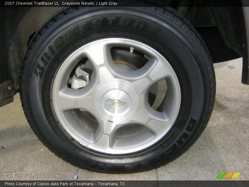 Graystone Metallic / Light Gray 2007 Chevrolet TrailBlazer LS