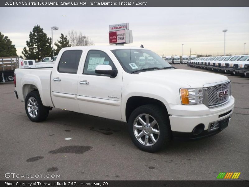 White Diamond Tricoat / Ebony 2011 GMC Sierra 1500 Denali Crew Cab 4x4