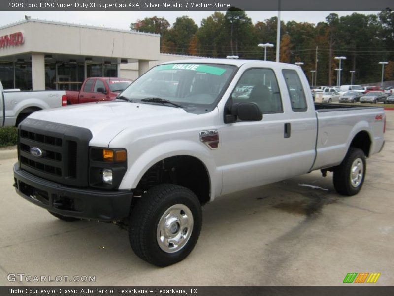 Silver Metallic / Medium Stone 2008 Ford F350 Super Duty XL SuperCab 4x4