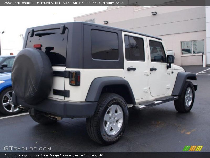 Stone White / Dark Khaki/Medium Khaki 2008 Jeep Wrangler Unlimited X 4x4