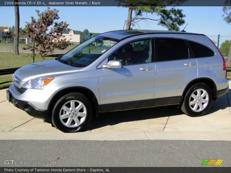 Alabaster Silver Metallic / Black 2009 Honda CR-V EX-L