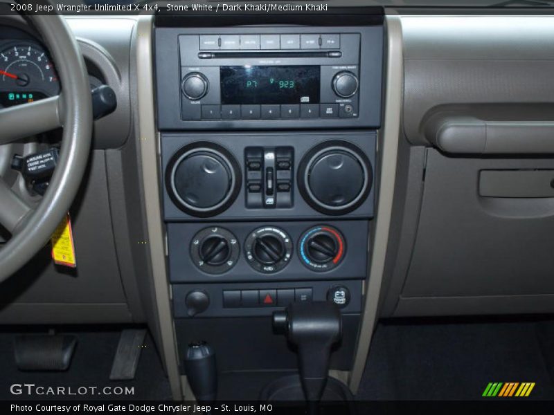 Stone White / Dark Khaki/Medium Khaki 2008 Jeep Wrangler Unlimited X 4x4