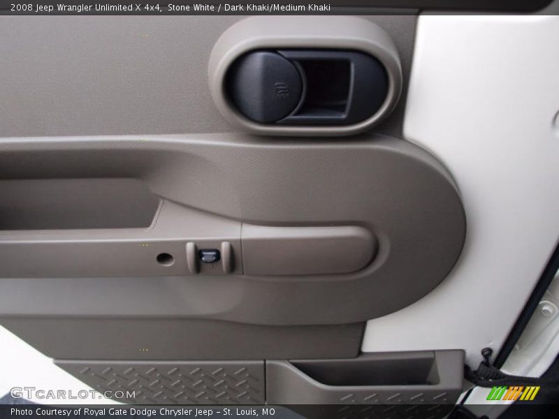 Stone White / Dark Khaki/Medium Khaki 2008 Jeep Wrangler Unlimited X 4x4