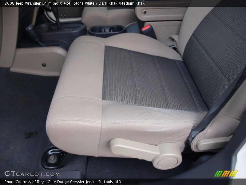 Stone White / Dark Khaki/Medium Khaki 2008 Jeep Wrangler Unlimited X 4x4