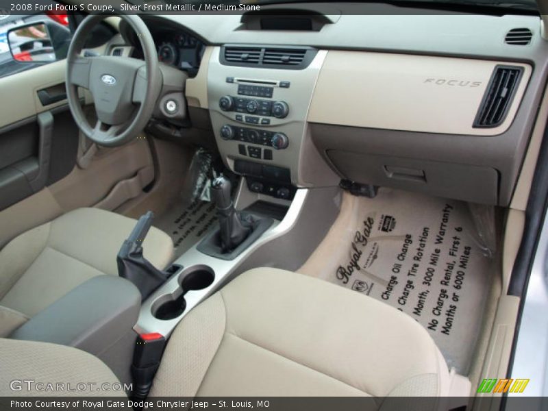 Silver Frost Metallic / Medium Stone 2008 Ford Focus S Coupe