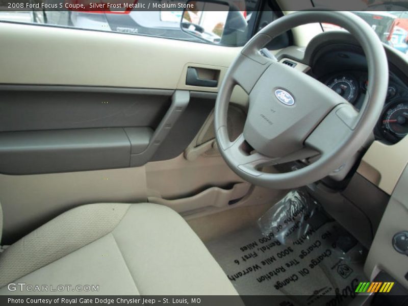 Silver Frost Metallic / Medium Stone 2008 Ford Focus S Coupe