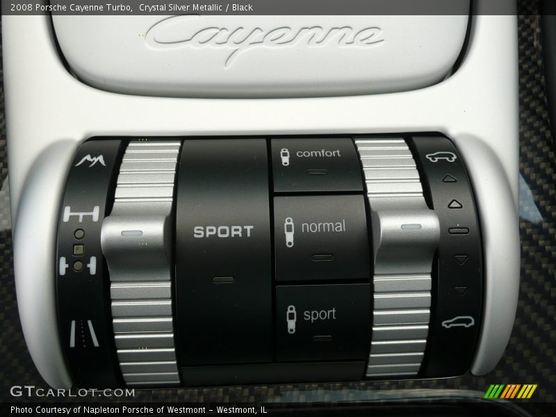 Crystal Silver Metallic / Black 2008 Porsche Cayenne Turbo