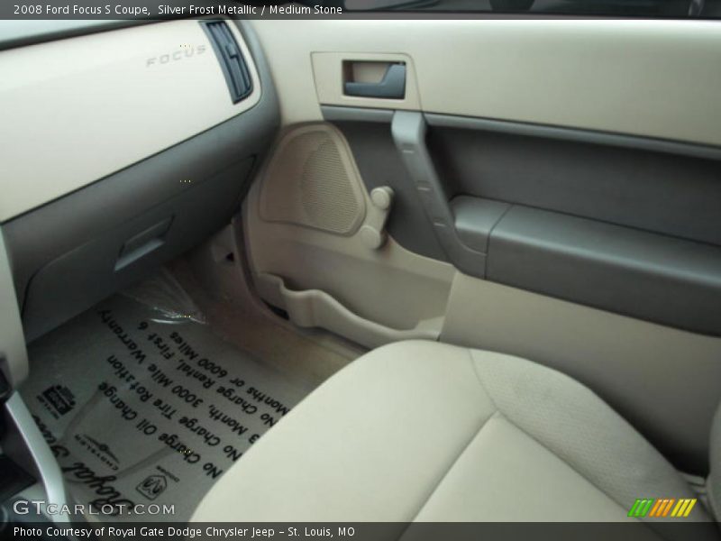 Silver Frost Metallic / Medium Stone 2008 Ford Focus S Coupe