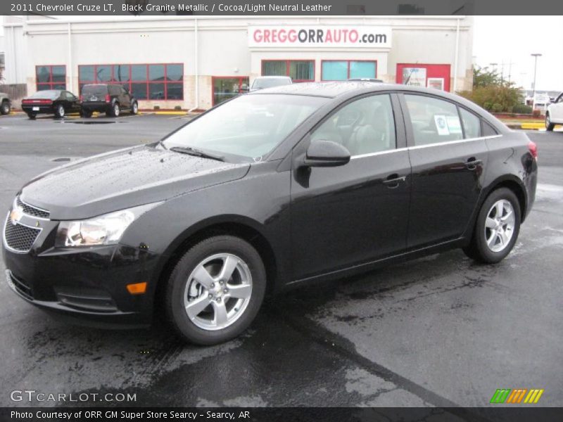 Black Granite Metallic / Cocoa/Light Neutral Leather 2011 Chevrolet Cruze LT