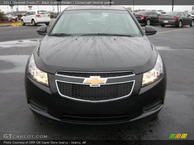 Black Granite Metallic / Cocoa/Light Neutral Leather 2011 Chevrolet Cruze LT