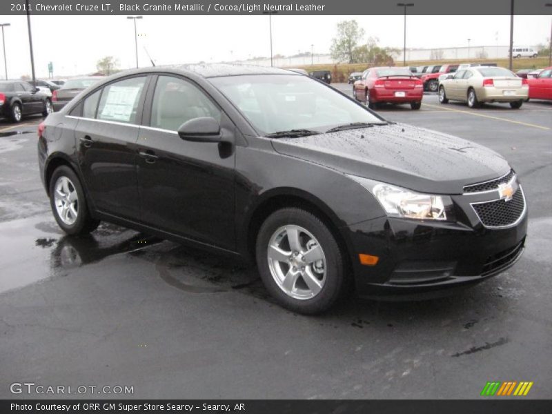 Black Granite Metallic / Cocoa/Light Neutral Leather 2011 Chevrolet Cruze LT