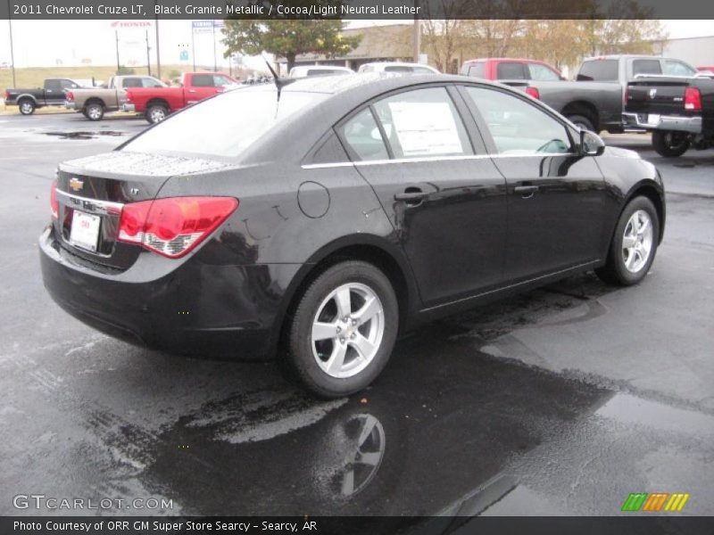 Black Granite Metallic / Cocoa/Light Neutral Leather 2011 Chevrolet Cruze LT