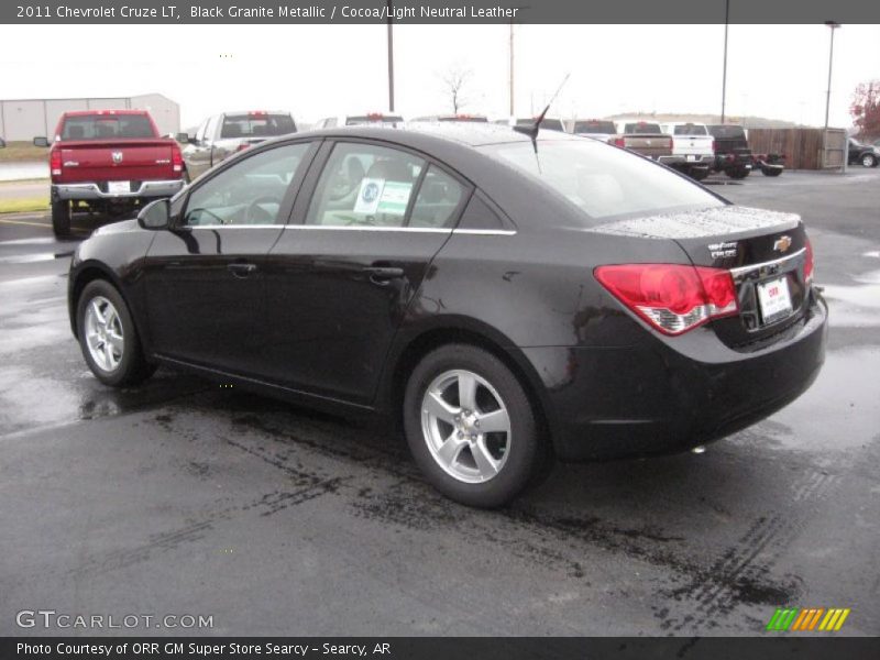 Black Granite Metallic / Cocoa/Light Neutral Leather 2011 Chevrolet Cruze LT