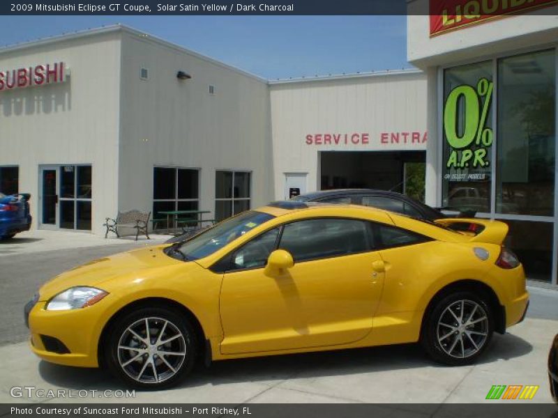 Solar Satin Yellow / Dark Charcoal 2009 Mitsubishi Eclipse GT Coupe