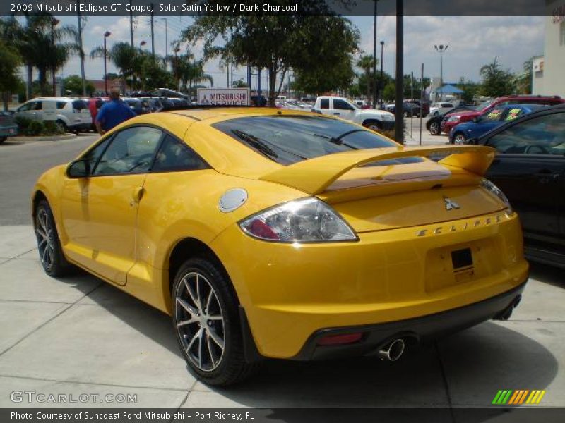 Solar Satin Yellow / Dark Charcoal 2009 Mitsubishi Eclipse GT Coupe