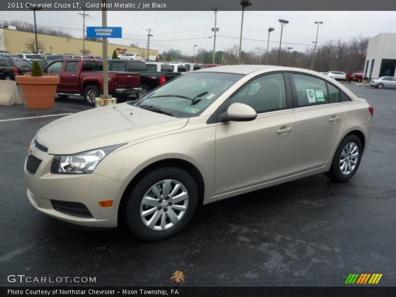 Gold Mist Metallic / Jet Black 2011 Chevrolet Cruze LT
