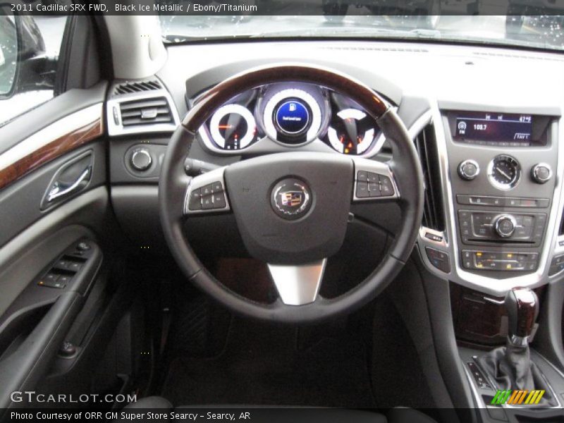 Black Ice Metallic / Ebony/Titanium 2011 Cadillac SRX FWD
