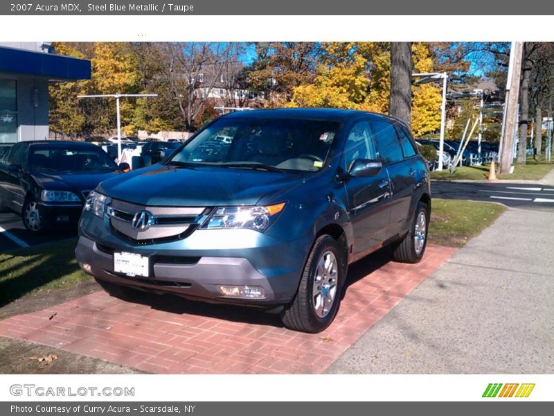 Steel Blue Metallic / Taupe 2007 Acura MDX