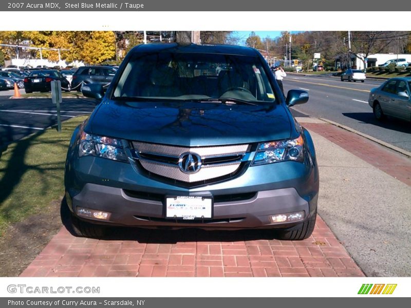 Steel Blue Metallic / Taupe 2007 Acura MDX