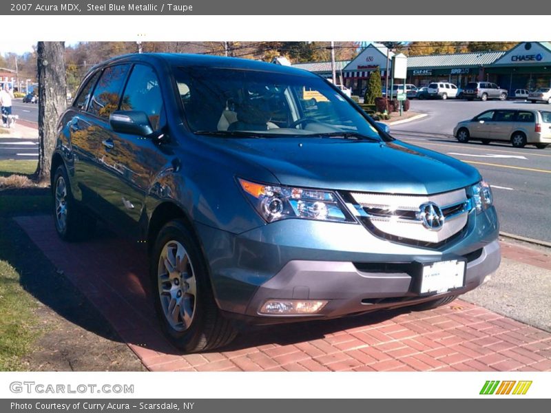 Steel Blue Metallic / Taupe 2007 Acura MDX