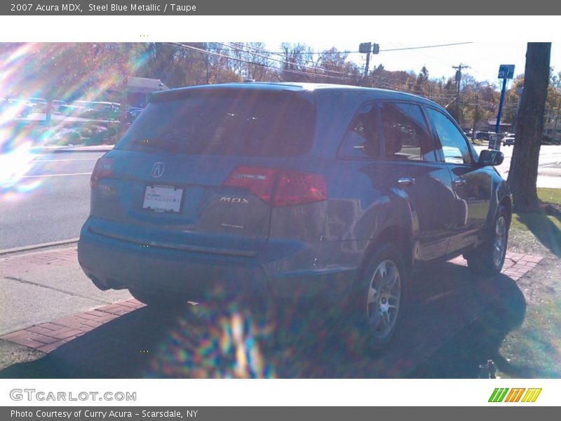 Steel Blue Metallic / Taupe 2007 Acura MDX