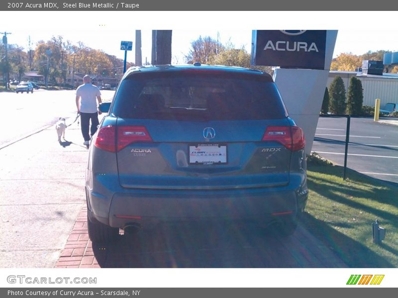 Steel Blue Metallic / Taupe 2007 Acura MDX