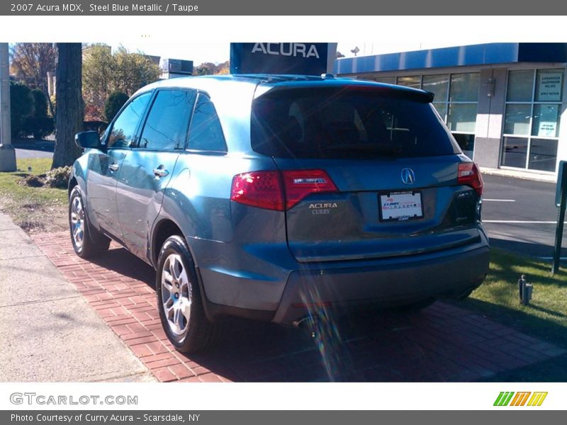 Steel Blue Metallic / Taupe 2007 Acura MDX