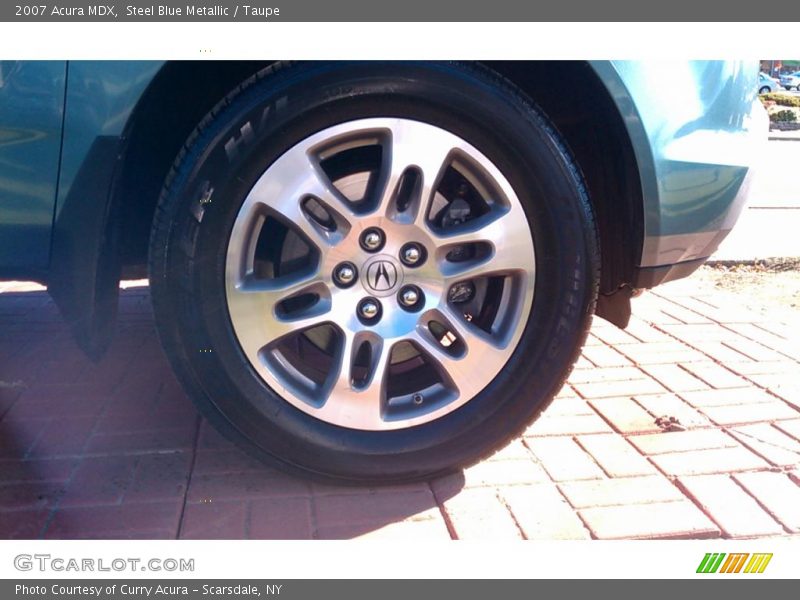 Steel Blue Metallic / Taupe 2007 Acura MDX