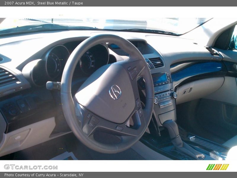 Steel Blue Metallic / Taupe 2007 Acura MDX