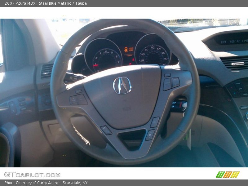 Steel Blue Metallic / Taupe 2007 Acura MDX