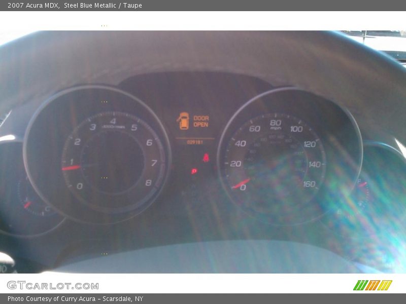 Steel Blue Metallic / Taupe 2007 Acura MDX