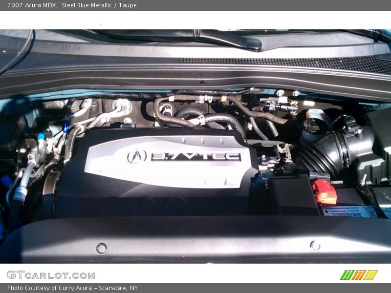 Steel Blue Metallic / Taupe 2007 Acura MDX