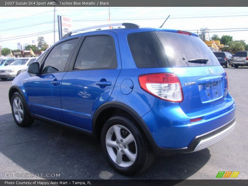 Techno Blue Metallic / Black 2007 Suzuki SX4 Sport AWD