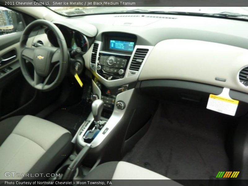 Silver Ice Metallic / Jet Black/Medium Titanium 2011 Chevrolet Cruze LS