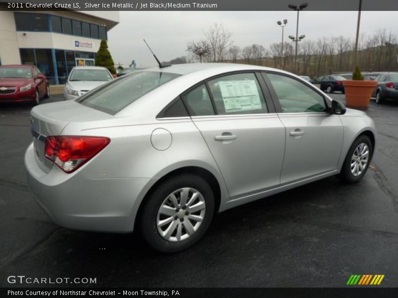 Silver Ice Metallic / Jet Black/Medium Titanium 2011 Chevrolet Cruze LS