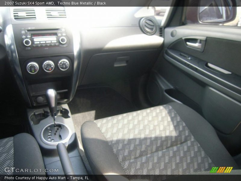 Techno Blue Metallic / Black 2007 Suzuki SX4 Sport AWD