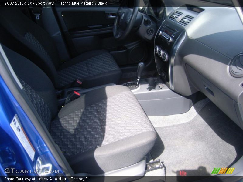 Techno Blue Metallic / Black 2007 Suzuki SX4 Sport AWD