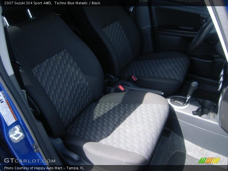 Techno Blue Metallic / Black 2007 Suzuki SX4 Sport AWD