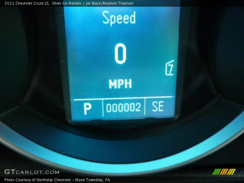 Silver Ice Metallic / Jet Black/Medium Titanium 2011 Chevrolet Cruze LS