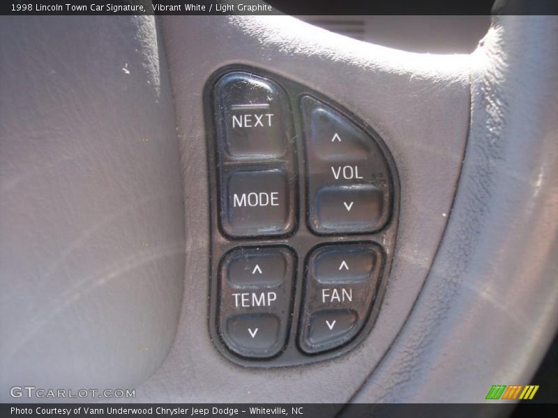Vibrant White / Light Graphite 1998 Lincoln Town Car Signature