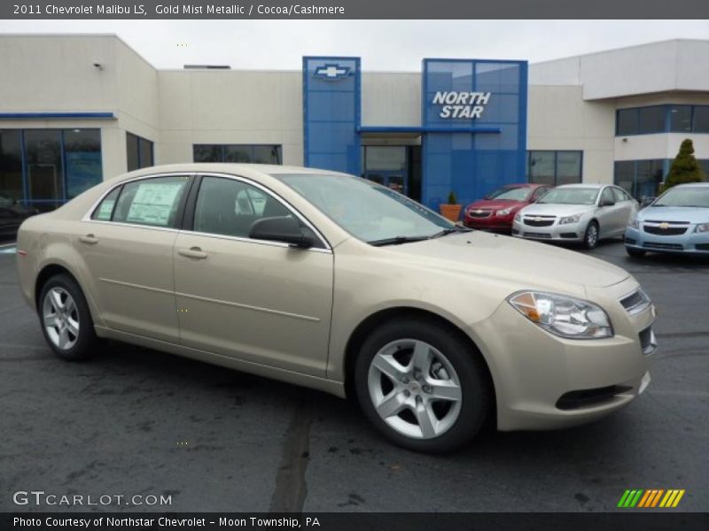 Gold Mist Metallic / Cocoa/Cashmere 2011 Chevrolet Malibu LS