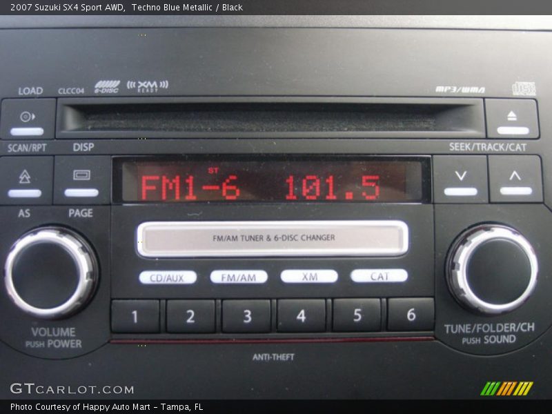 Techno Blue Metallic / Black 2007 Suzuki SX4 Sport AWD