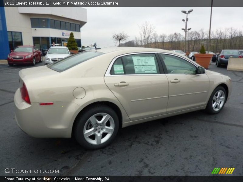 Gold Mist Metallic / Cocoa/Cashmere 2011 Chevrolet Malibu LS