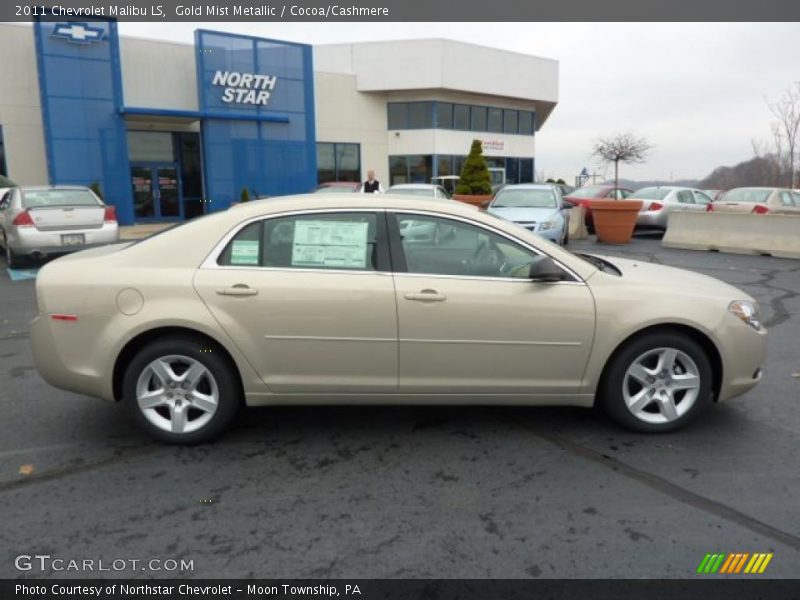Gold Mist Metallic / Cocoa/Cashmere 2011 Chevrolet Malibu LS