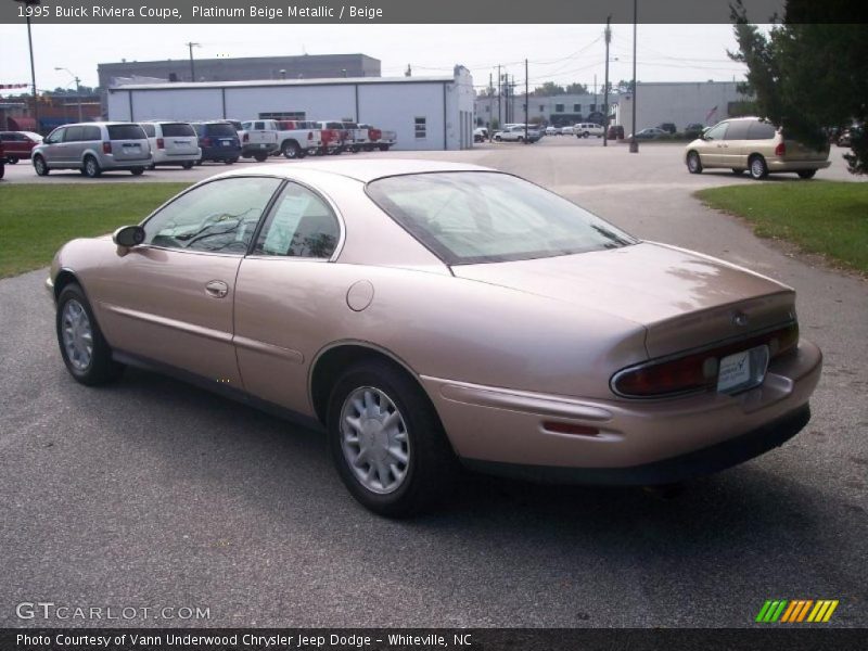 Platinum Beige Metallic / Beige 1995 Buick Riviera Coupe