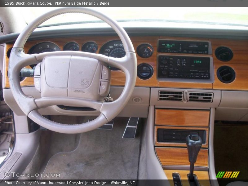 Platinum Beige Metallic / Beige 1995 Buick Riviera Coupe