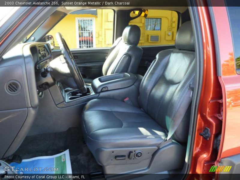 Sunset Orange Metallic / Dark Charcoal 2003 Chevrolet Avalanche Z66