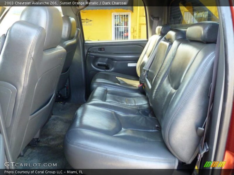 Sunset Orange Metallic / Dark Charcoal 2003 Chevrolet Avalanche Z66