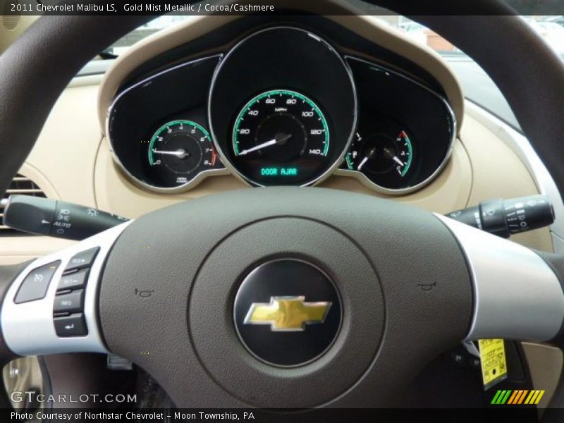 Gold Mist Metallic / Cocoa/Cashmere 2011 Chevrolet Malibu LS