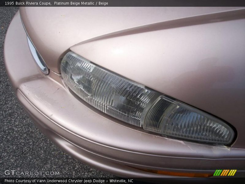 Platinum Beige Metallic / Beige 1995 Buick Riviera Coupe